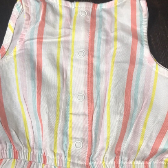 Sleeveless Stripe Multicolor Romper NWOT - Picture 6 of 6